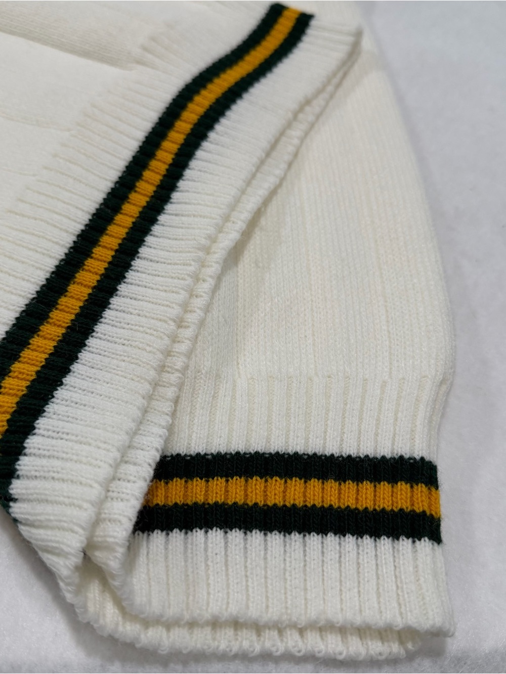 Vintage Stanford XI Sweater Vest XXL White Knit Varsity Grandpa Core Preppy - Picture 2 of 7